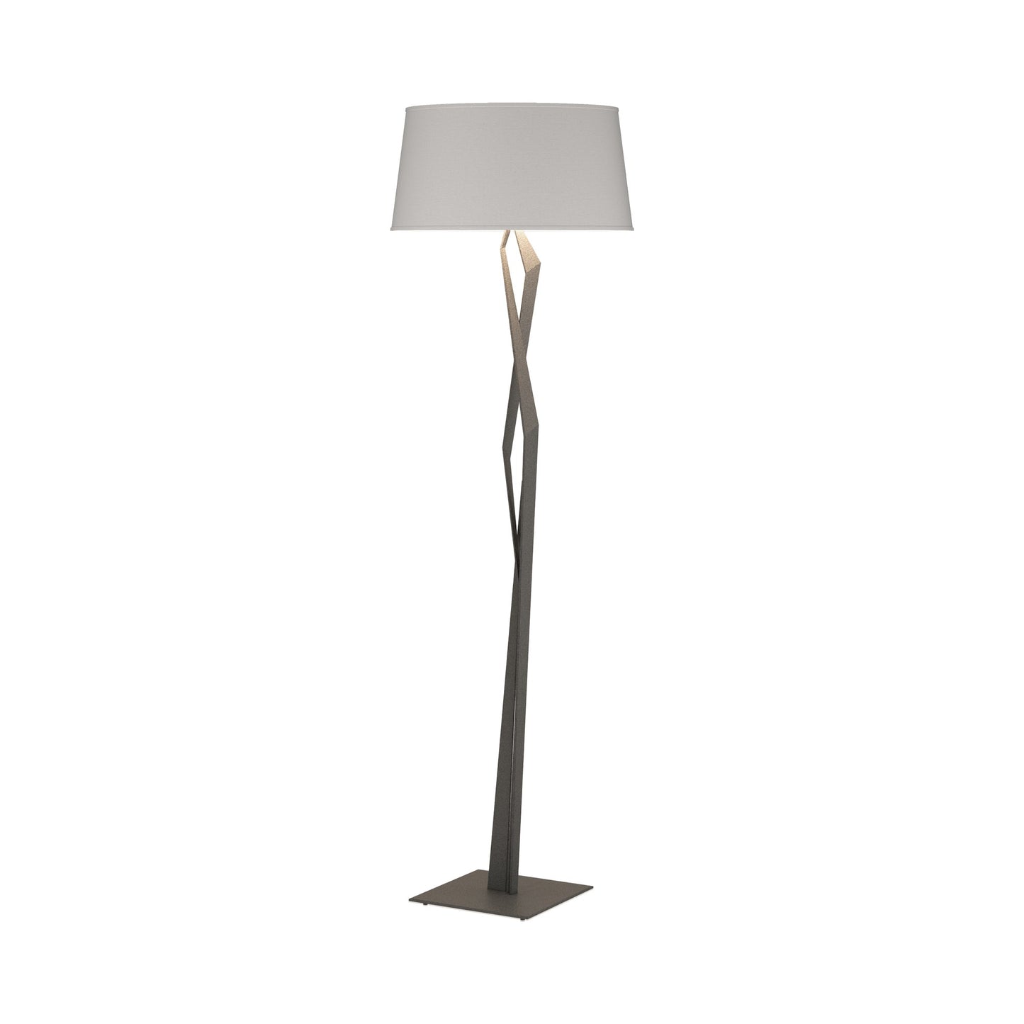Facet Floor Lamp in Natural Iron (Flax).