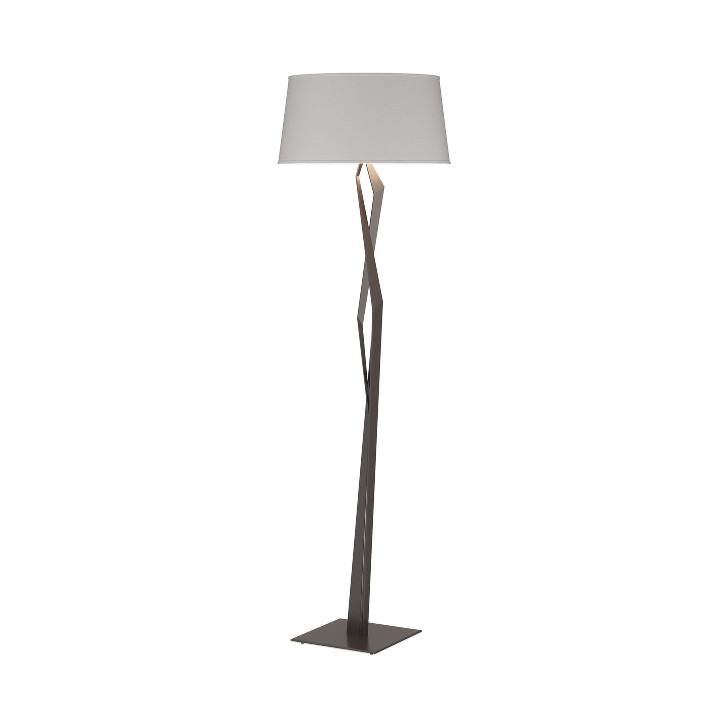 Facet Floor Lamp in Oil Rubbed Bronze (Flax).