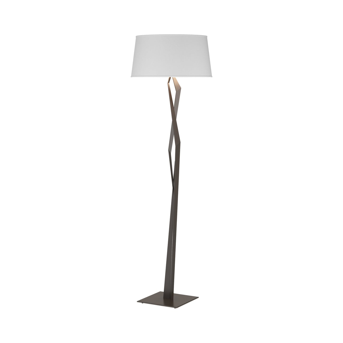 Facet Floor Lamp in Oil Rubbed Bronze (Natural Anna).