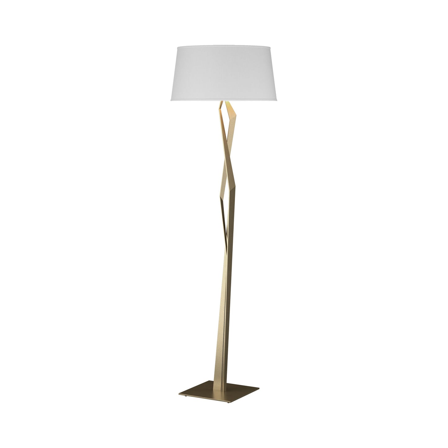 Facet Floor Lamp in Soft Gold (Natural Anna).