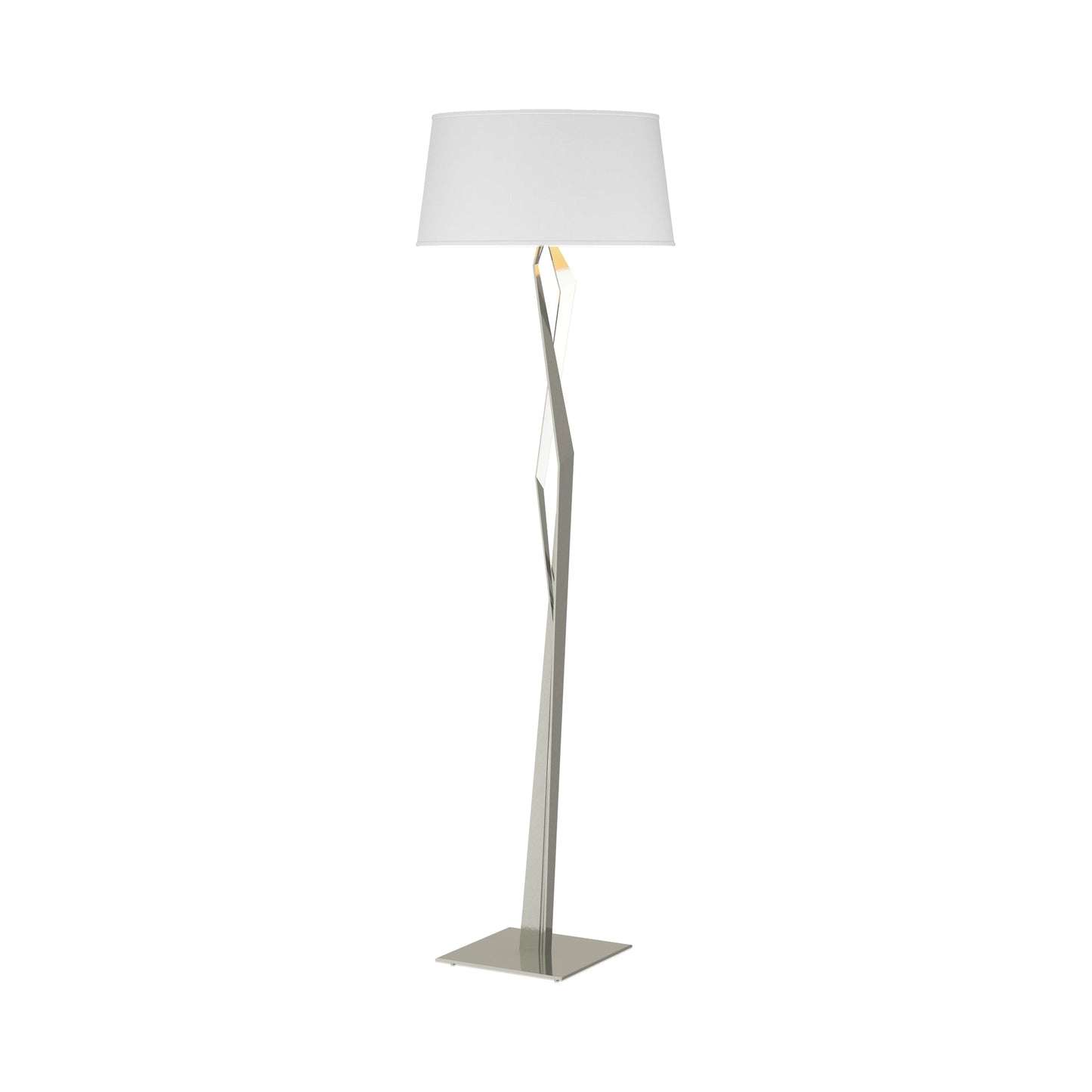Facet Floor Lamp in Sterling (Natural Anna).