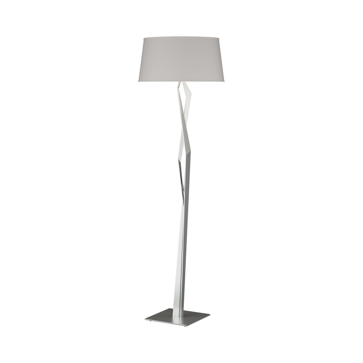 Facet Floor Lamp in Vintage Platinum (Flax).