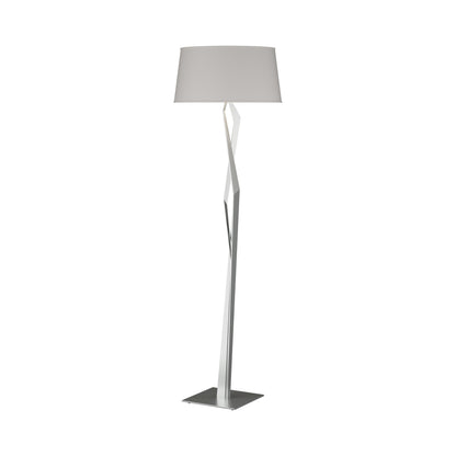 Facet Floor Lamp in Vintage Platinum (Flax).