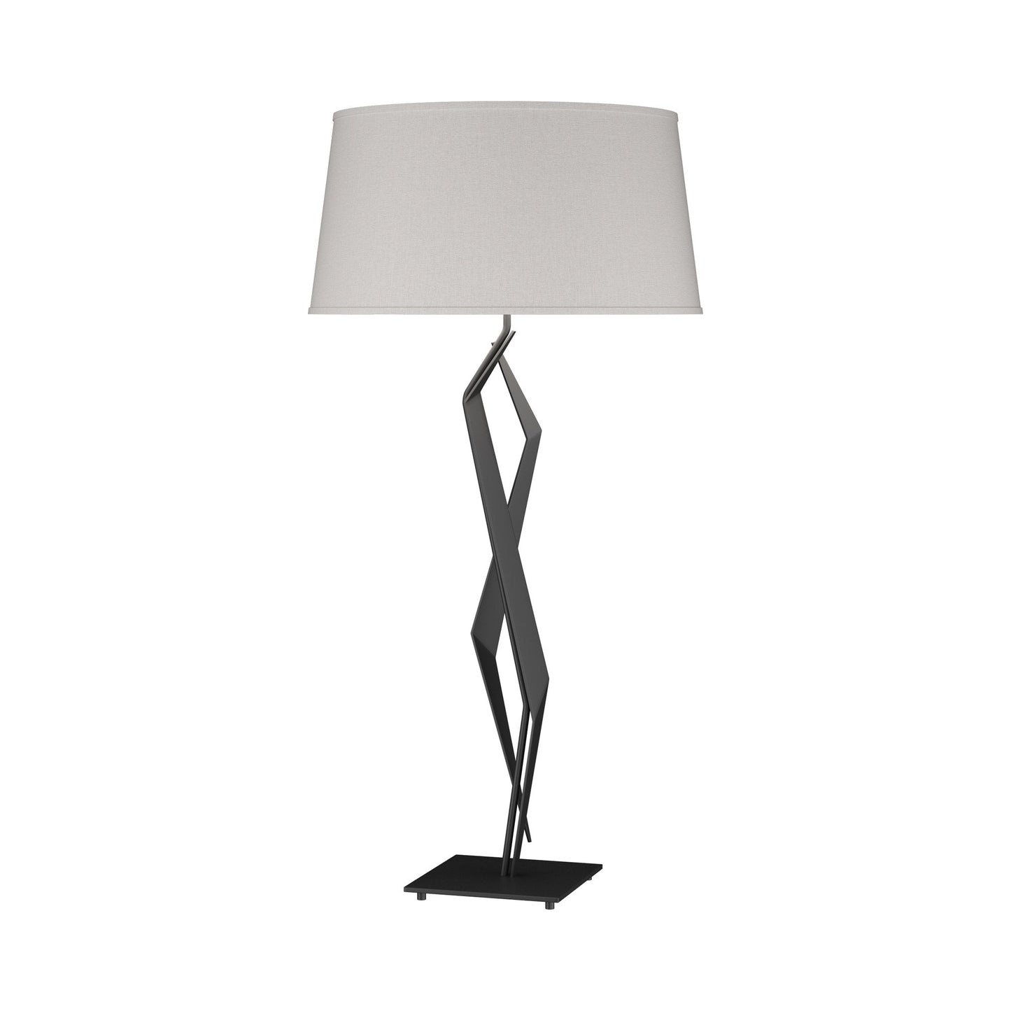 Facet Table Lamp in Black (Flax).