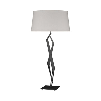 Facet Table Lamp in Black (Flax).