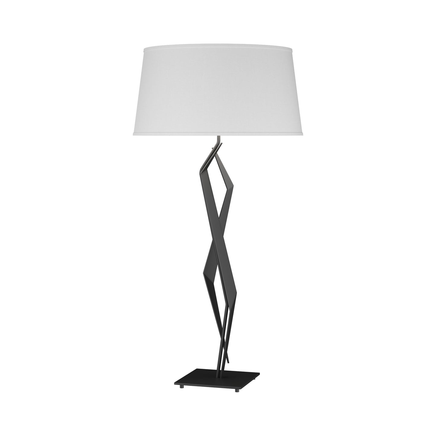 Facet Table Lamp in Black (Natural Anna).