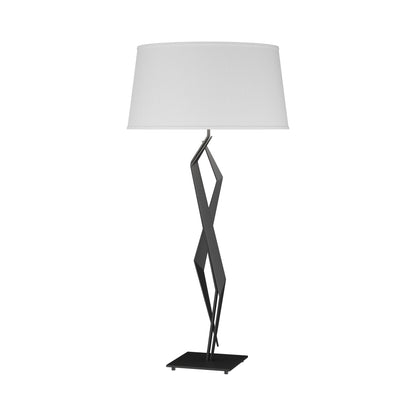 Facet Table Lamp in Black (Natural Anna).