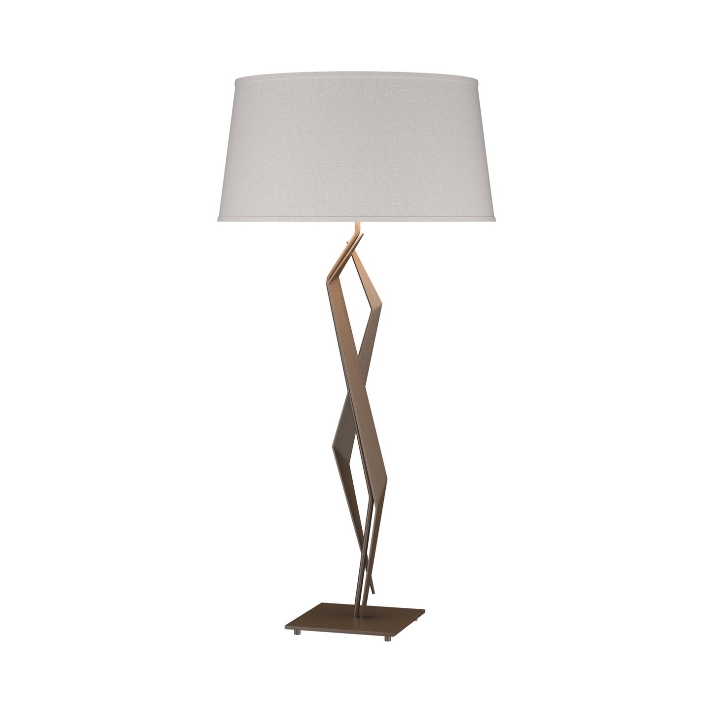 Facet Table Lamp in Bronze (Flax).