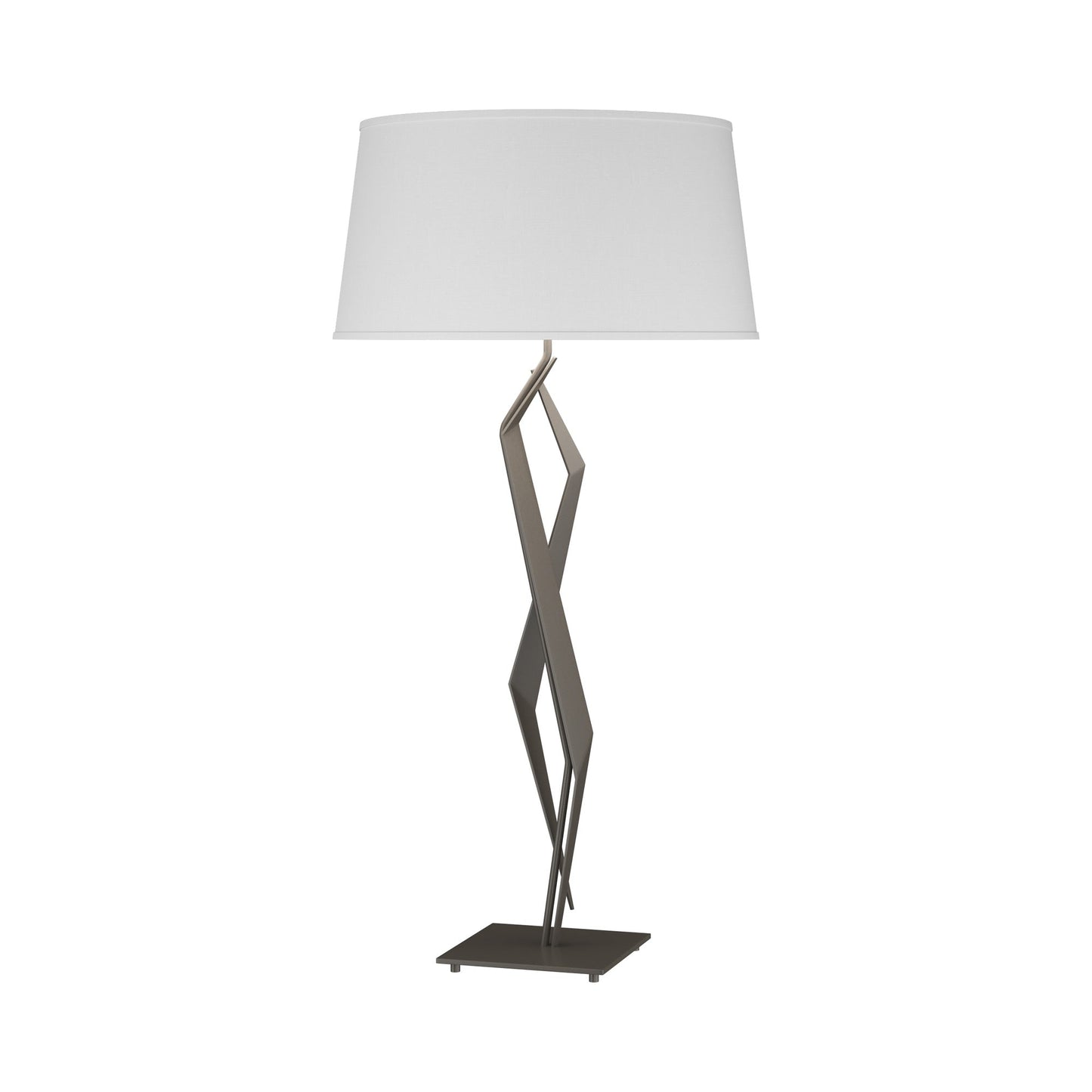 Facet Table Lamp in Dark Smoke (Natural Anna).