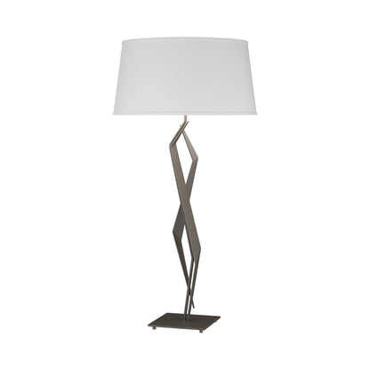 Facet Table Lamp in Dark Smoke (Natural Anna).