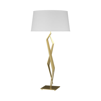 Facet Table Lamp in Modern Brass (Natural Anna).