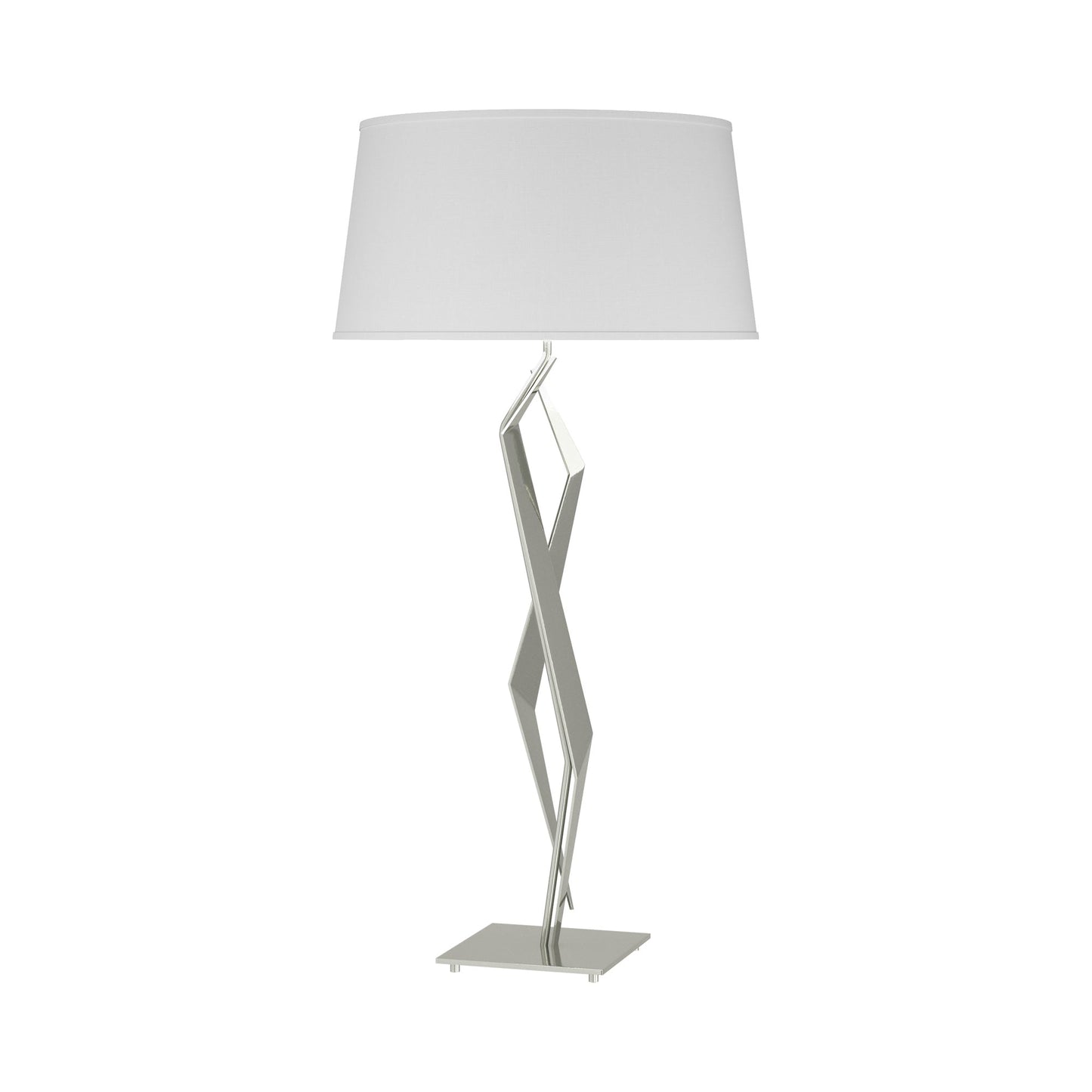 Facet Table Lamp in Sterling (Natural Anna).