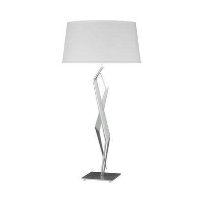 Facet Table Lamp in Vintage Platinum (Natural Anna).