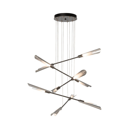 Flight Pendant Light in Dark Smoke/Sterling (Standard).