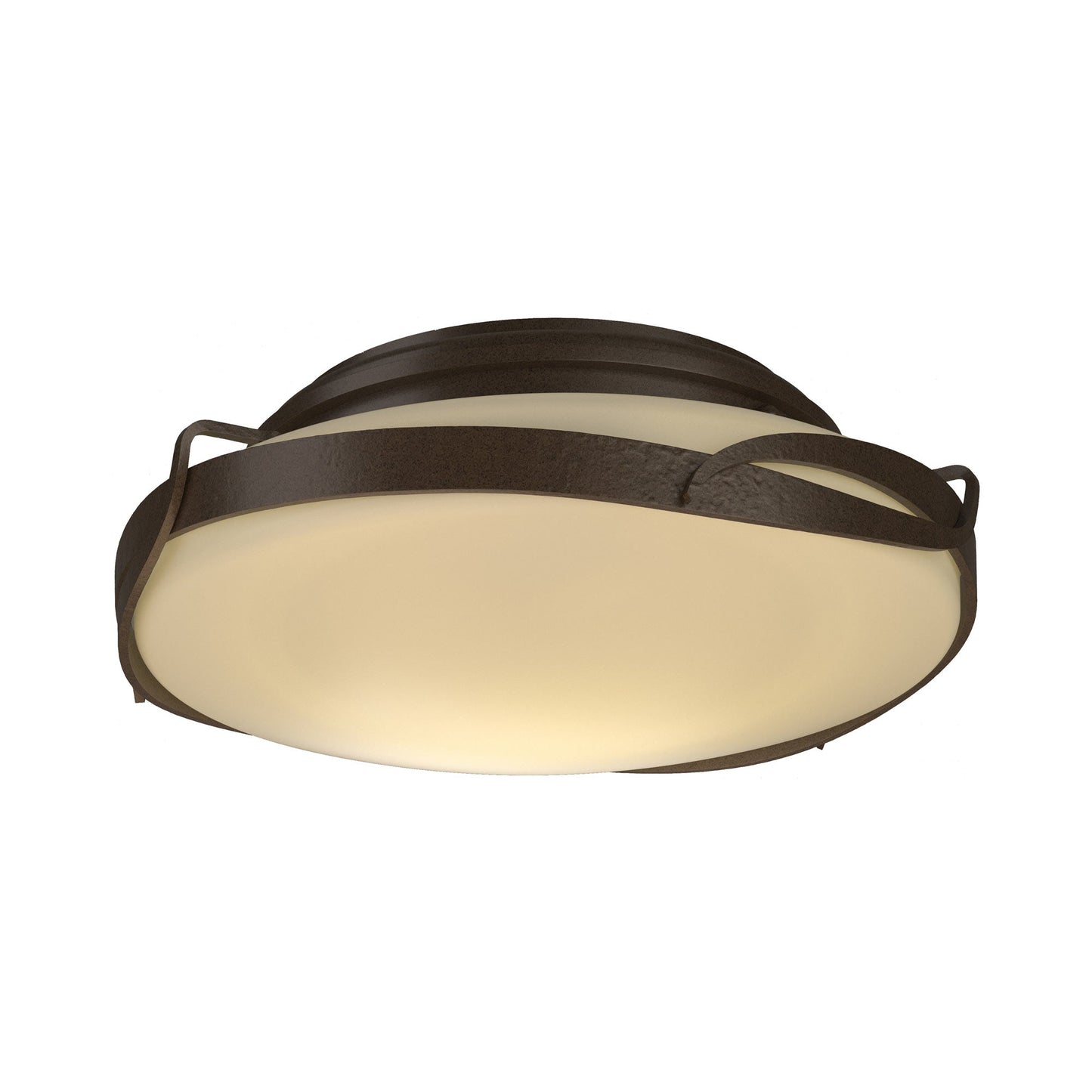 Flora Flush Mount Ceiling Light in Bronze.