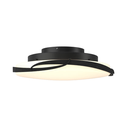 Flora LED Flush Mount Ceiling Light in Black.