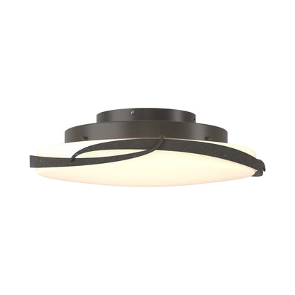 Flora LED Flush Mount Ceiling Light in Dark Smoke.