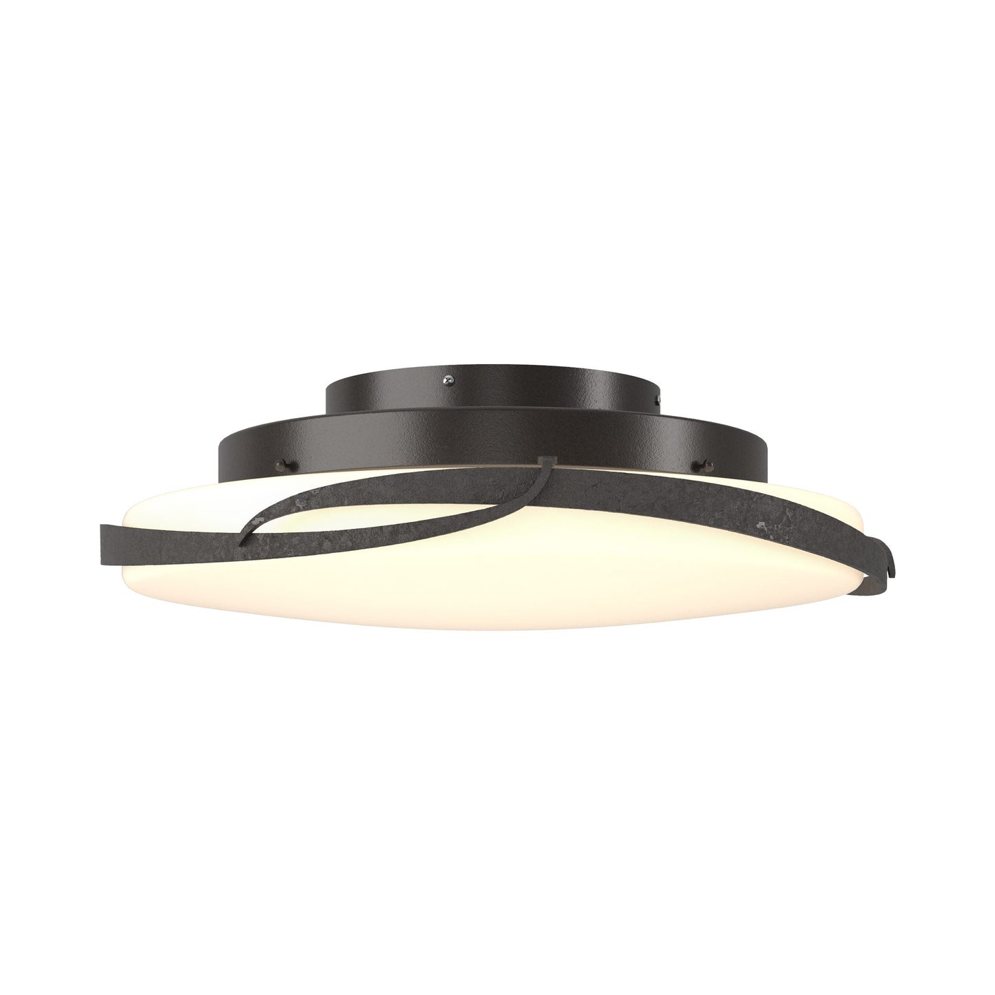 Flora LED Flush Mount Ceiling Light in Oil Rubbed Bronze.