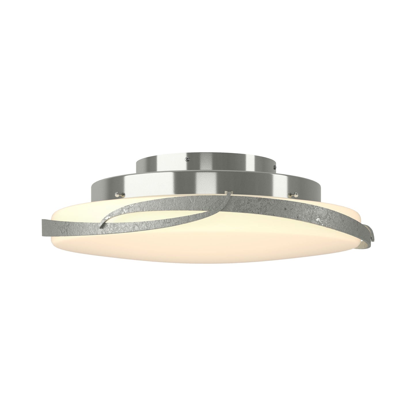 Flora LED Flush Mount Ceiling Light in Sterling.