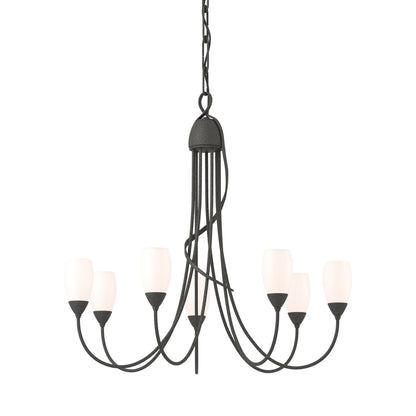 Flora Multi-Light Chandelier in Natural Iron.