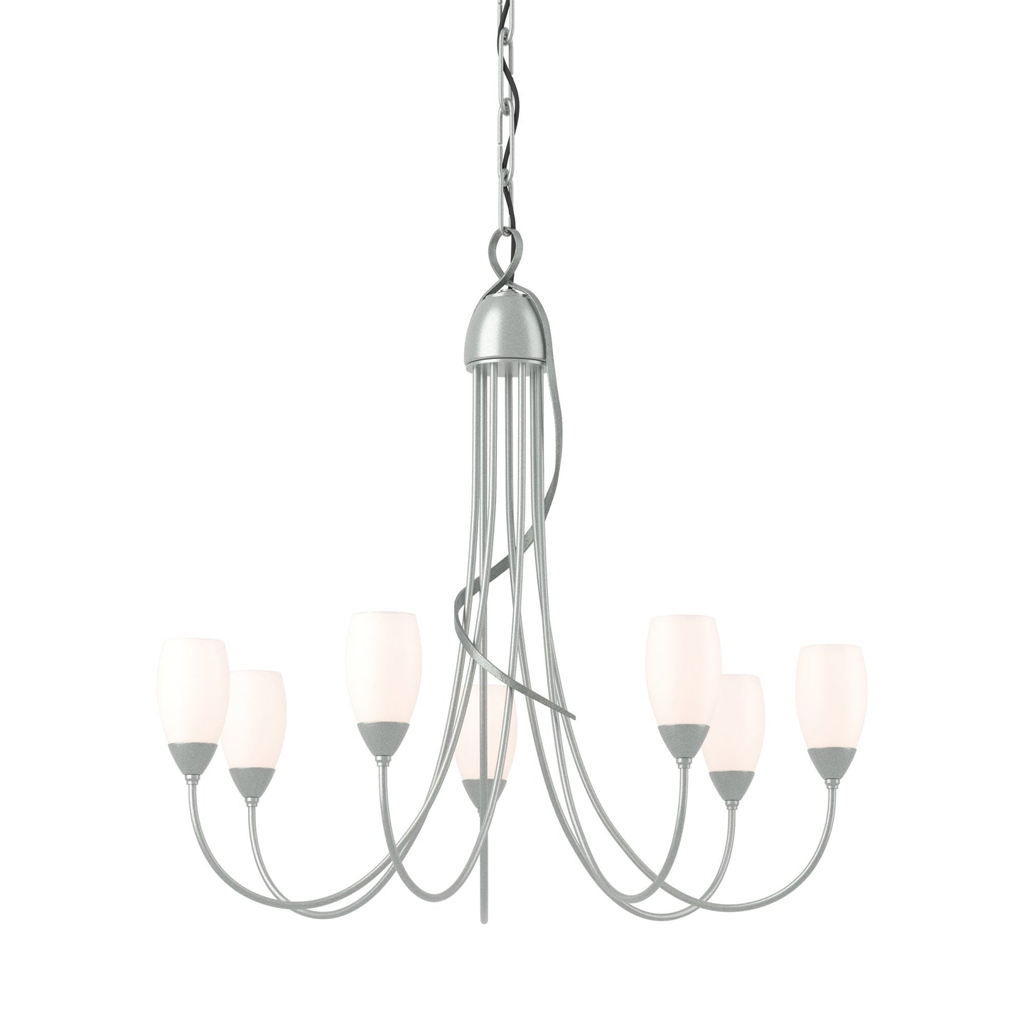 Flora Multi-Light Chandelier in Vintage Platinum.