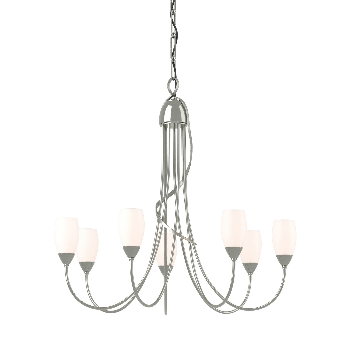 Flora Multi-Light Chandelier in Sterling.