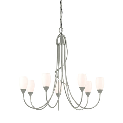 Flora Multi-Light Chandelier in Sterling.