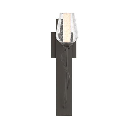 Flora Stem Wall Light in Dark Smoke (Opal and Seeded Glass).
