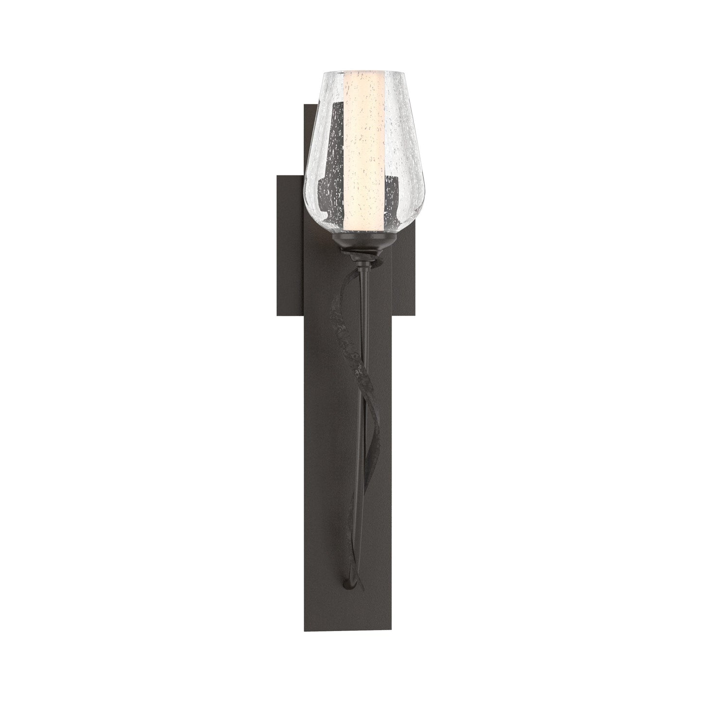 Flora Stem Wall Light in Oil Rubbed Bronze (Opal and Seeded Glass).