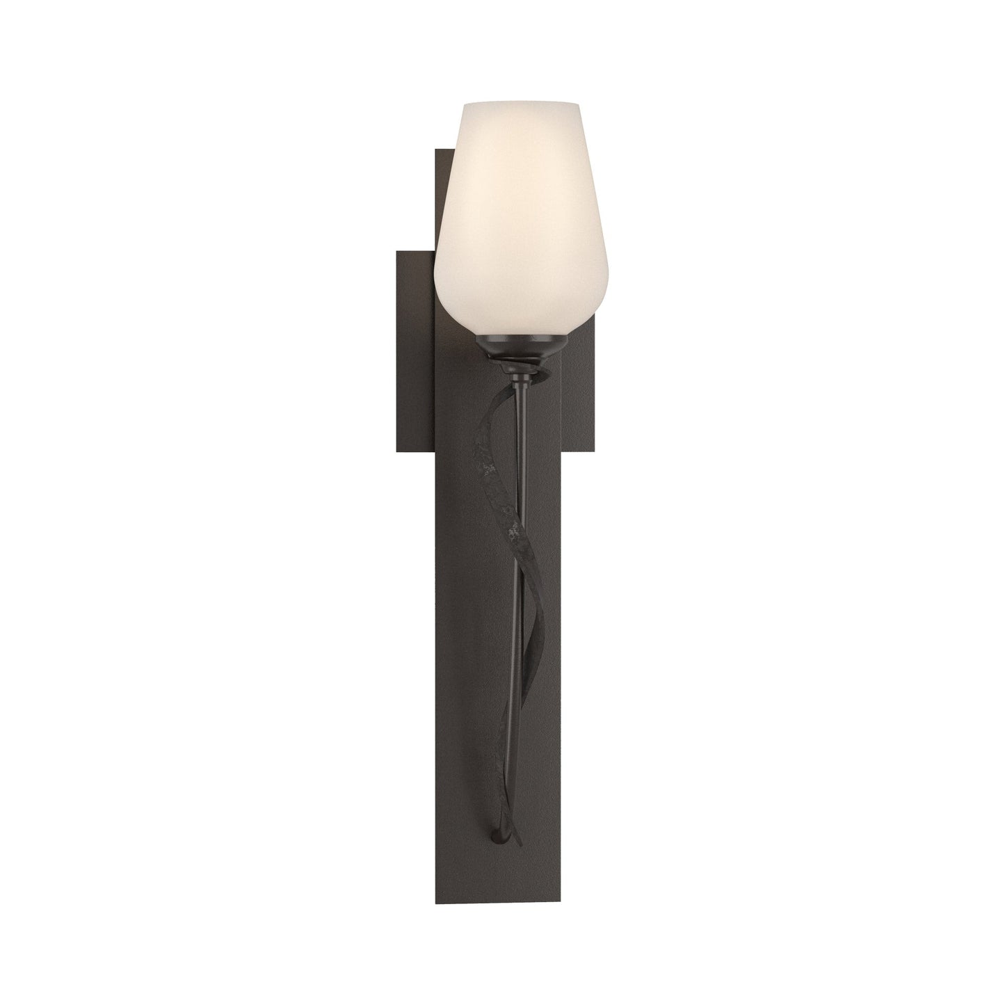 Flora Stem Wall Light in Oil Rubbed Bronze (Opal Glass).