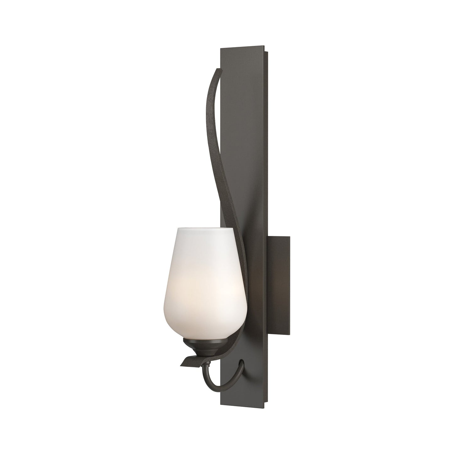 Flora Wall Light in Dark Smoke (Opal Glass).