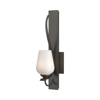 Flora Wall Light in Dark Smoke (Opal Glass).