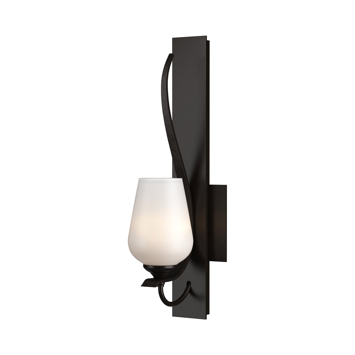 Flora Wall Light in Oil Rubbed Bronze (Opal Glass).