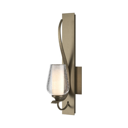 Flora Wall Light in Soft Gold (Opal and Seeded Glass).