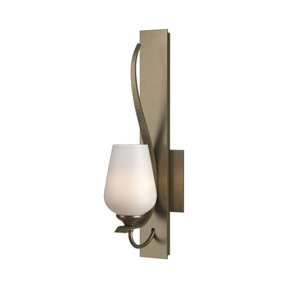 Flora Wall Light in Soft Gold (Opal Glass).