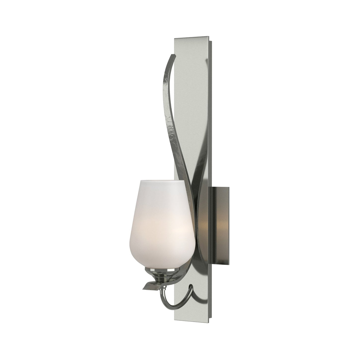 Flora Wall Light in Sterling (Opal Glass).