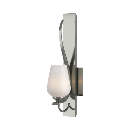 Flora Wall Light in Sterling (Opal Glass).