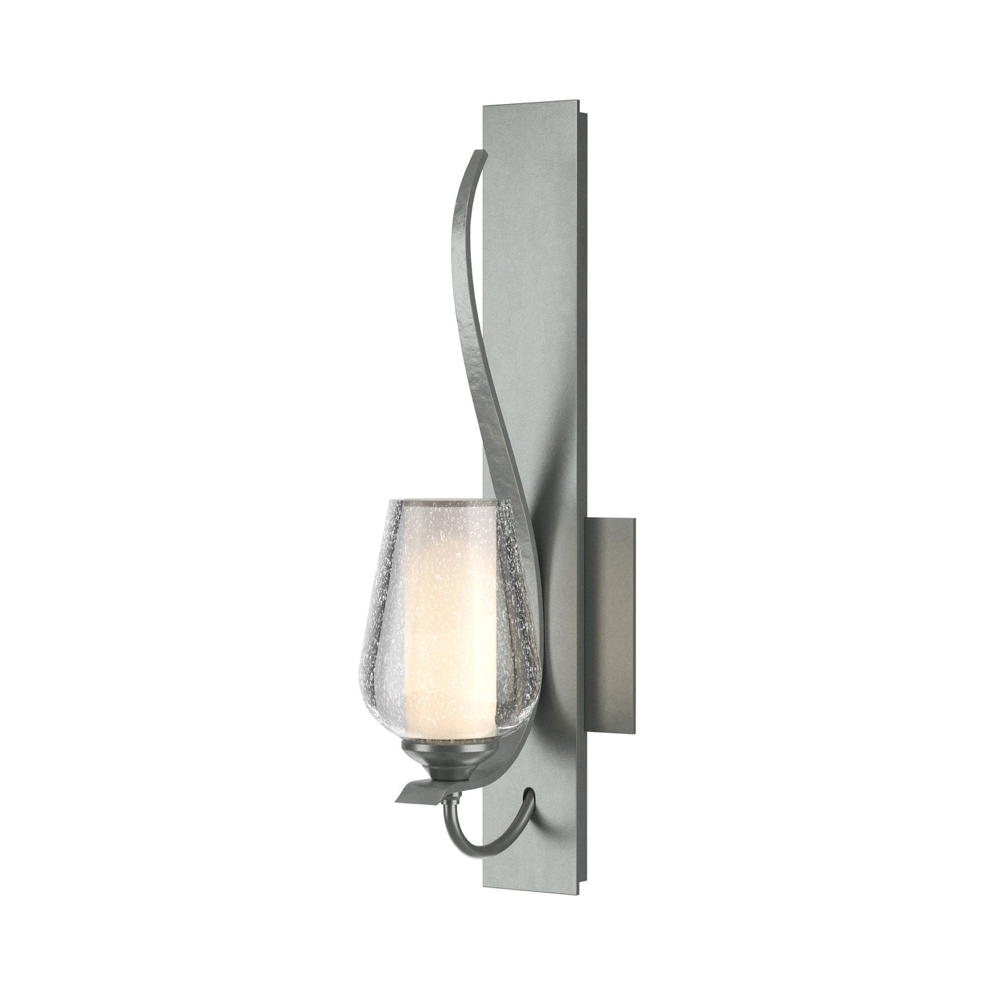 Flora Wall Light in Vintage Platinum (Opal and Seeded Glass).