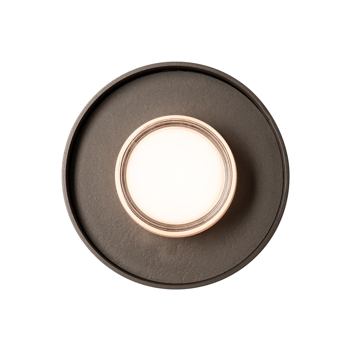 Focal Small LED Ceiling / Wall Light in Oil Rubbed Bronze/Black.