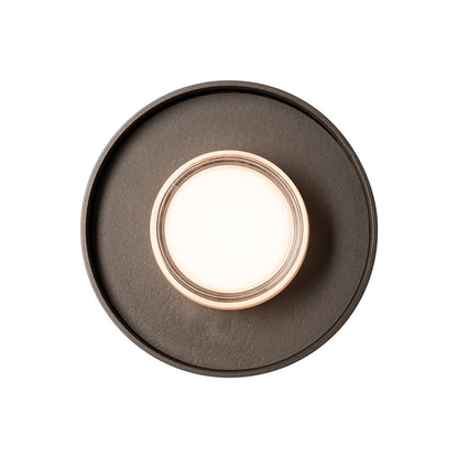 Focal Small LED Ceiling / Wall Light in Oil Rubbed Bronze/Black.