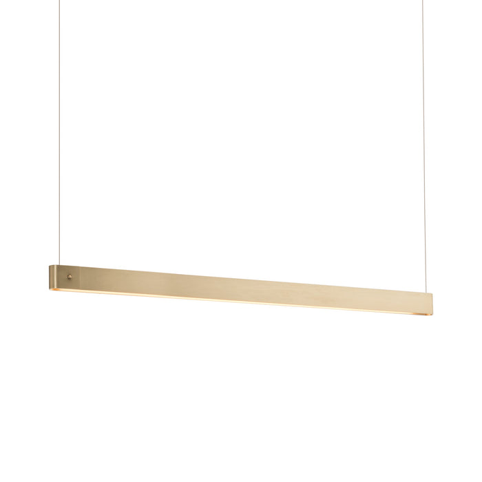 Fold LED Pendant Light in Modern Brass.