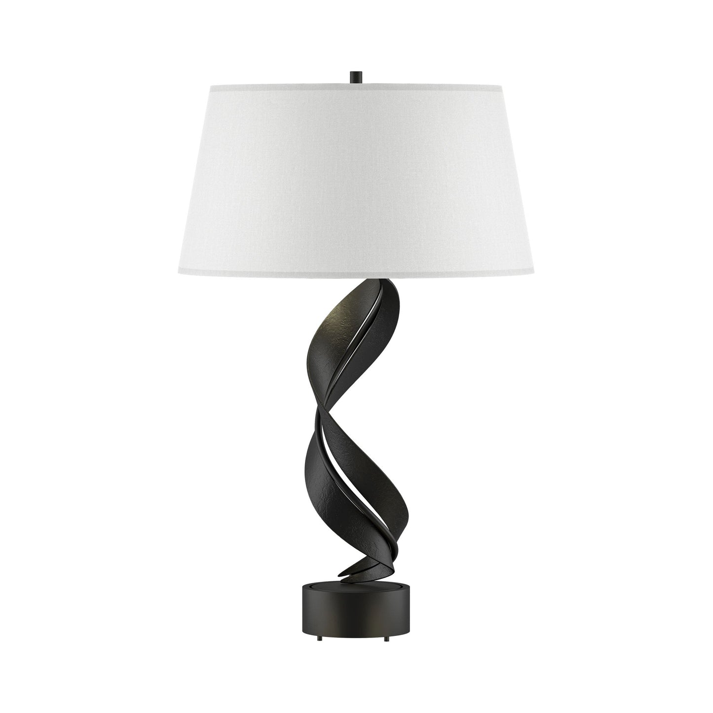 Folio Table Lamp in Black (Natural Anna).