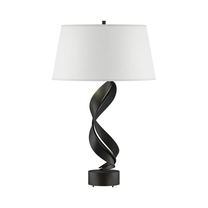 Folio Table Lamp in Black (Natural Anna).