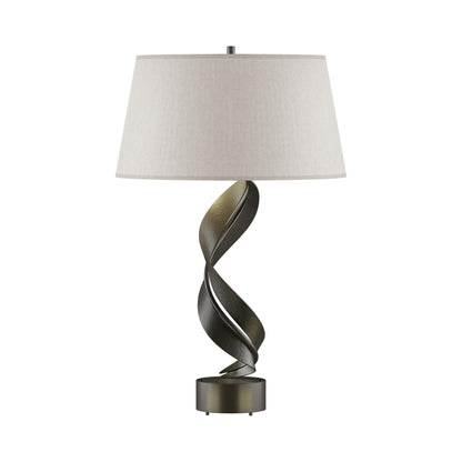 Folio Table Lamp in Dark Smoke (Flax).