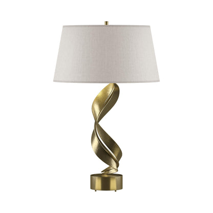 Folio Table Lamp in Modern Brass (Flax).