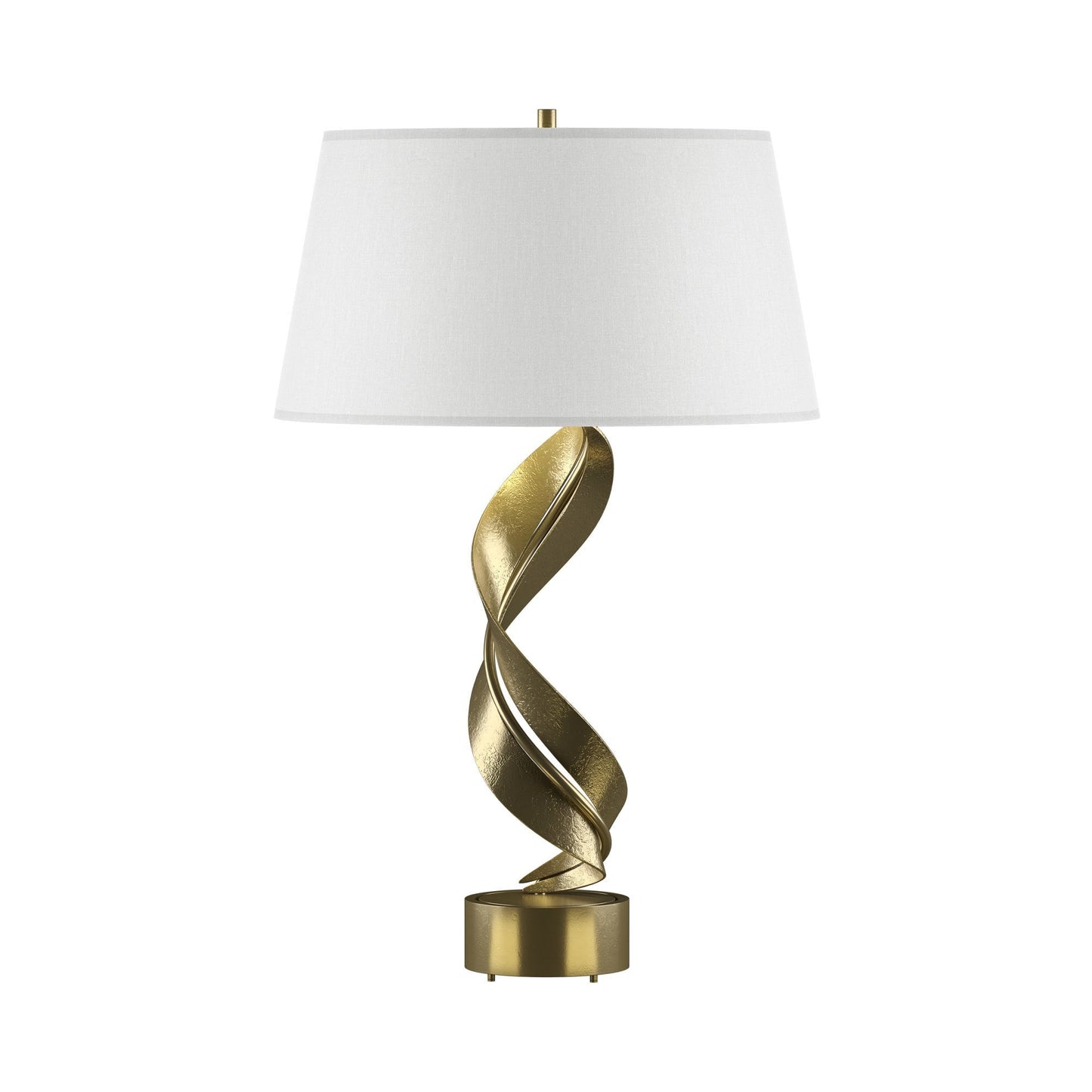 Folio Table Lamp in Modern Brass (Natural Anna).