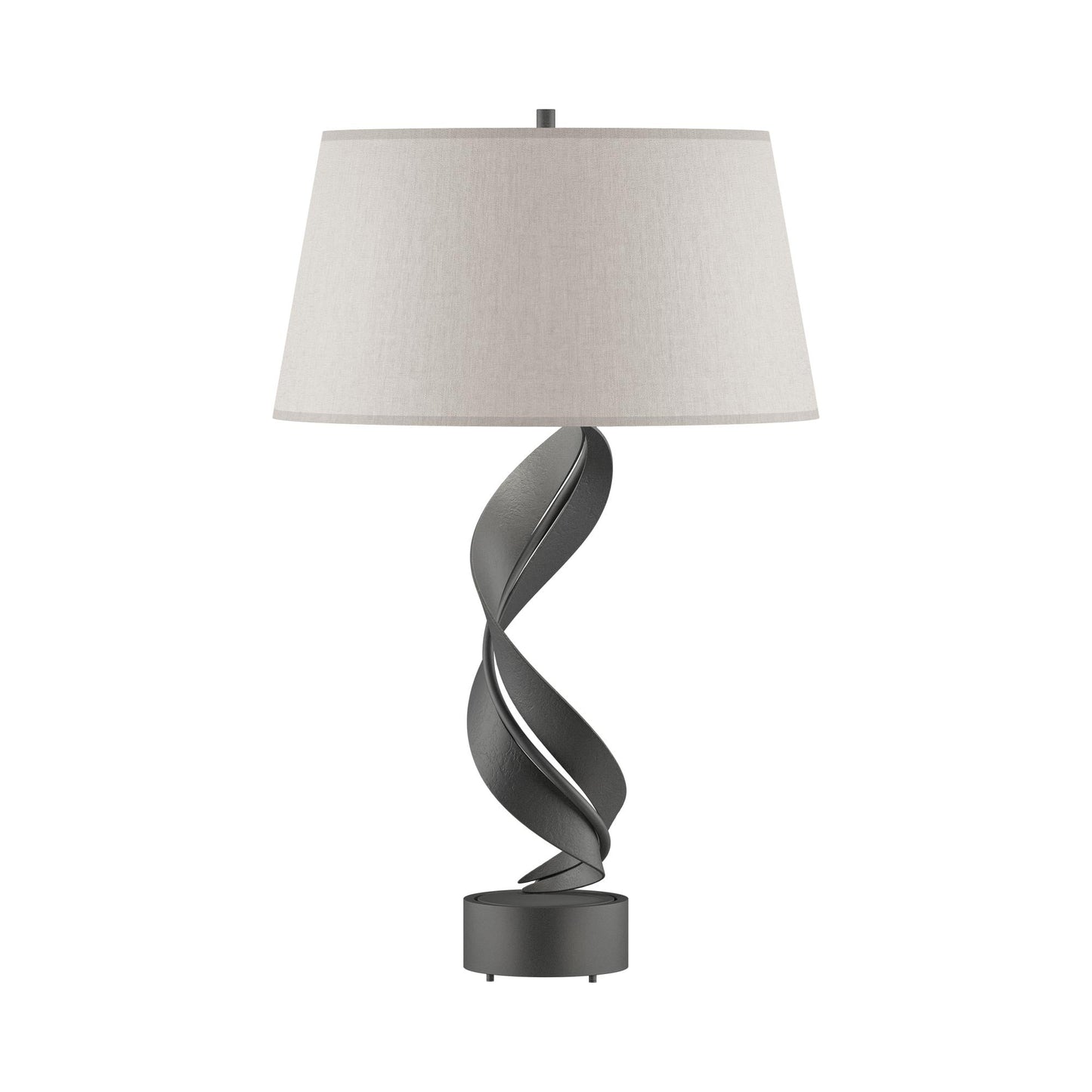 Folio Table Lamp in Natural Iron (Flax).