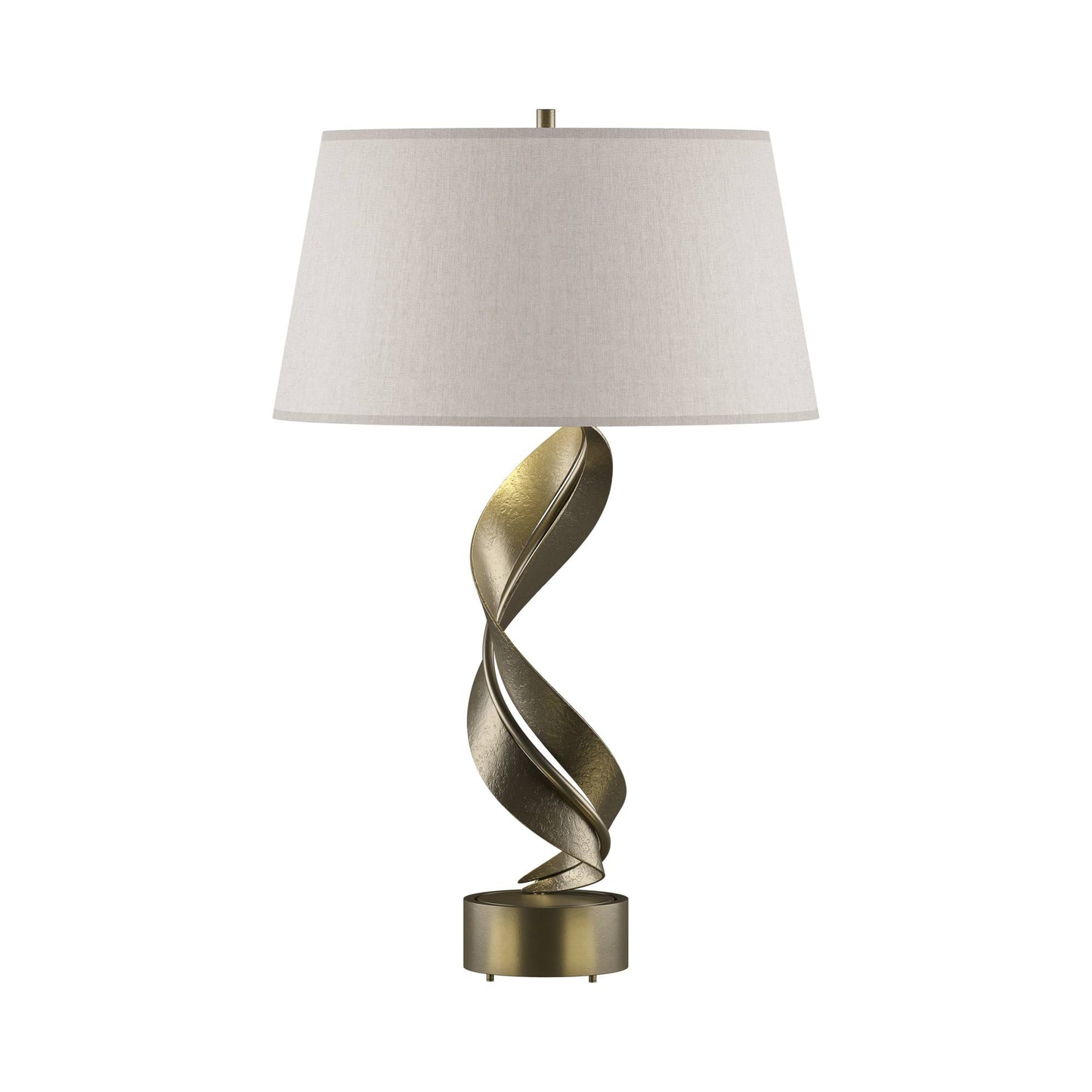 Folio Table Lamp in Soft Gold (Flax).