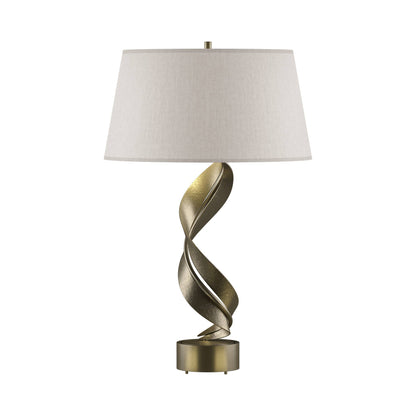 Folio Table Lamp in Soft Gold (Flax).