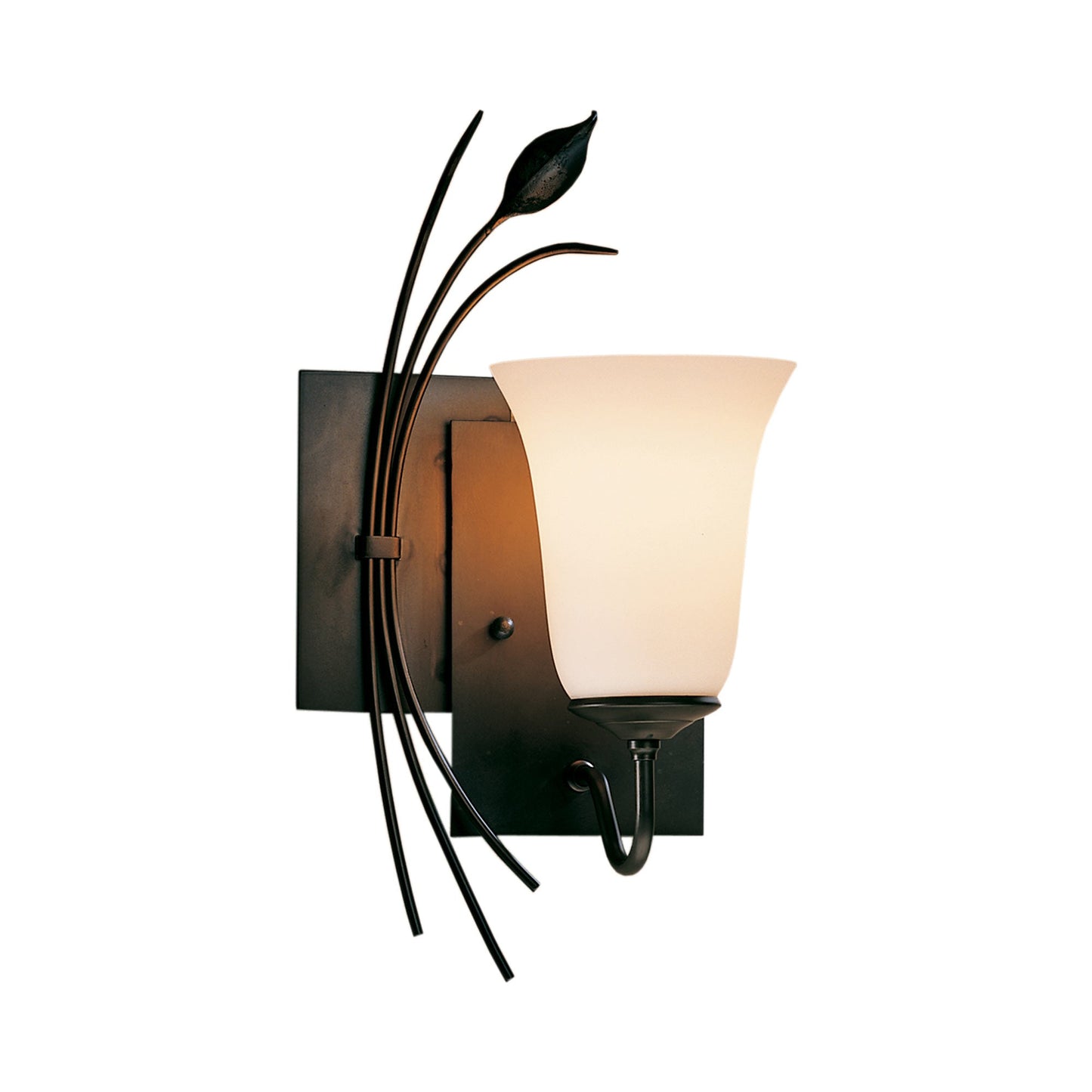 Forged Leaf Bath Wall Light in Detail.